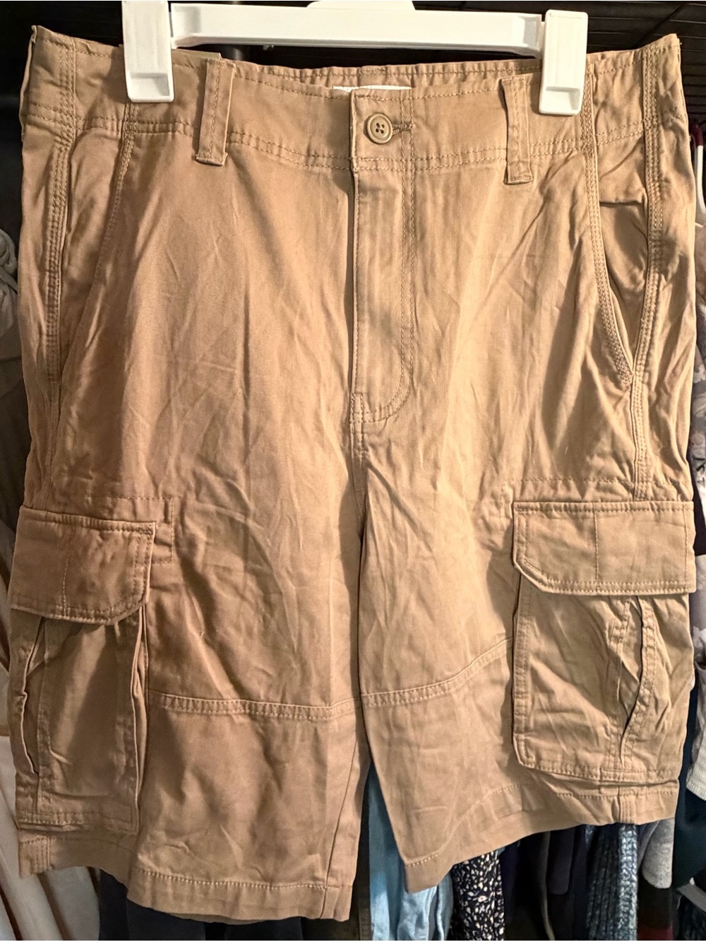 Men's Goodfellow Tan Cargo Shorts Size 32 NWT